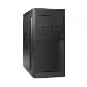 Exegate EX299181RUS Корпус Minitower ExeGate BAA-105U2-01-UNS500 (mATX, БП UNS500 с вент. 12см, 2*USB+2*USB3.0, аудио, черный)