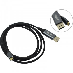 VCOM CU422MC-1.8M Кабель-адаптер USB 3.1 Type-Cm --> DP(m) 4K@60Hz, 1.8m , Aluminium Shell,VCOM  <CU422MC-1.8M>