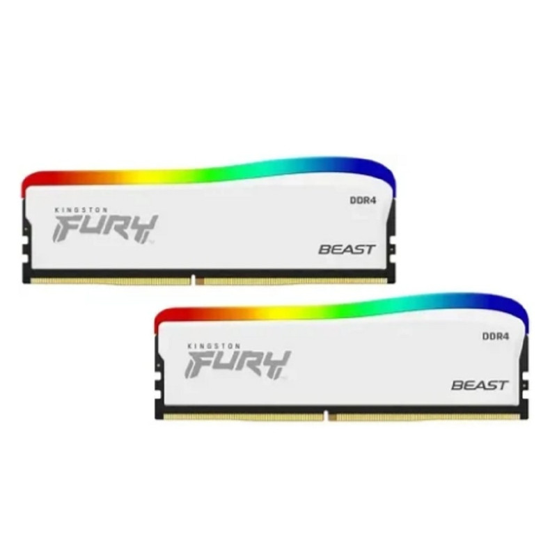 Память DDR4 2x16GB 3200MHz Kingston KF432C16BWAK2/32 Fury Beast RGB RTL Gaming PC4-25600 CL16 DIMM 288-pin 1.35В single rank с радиатором Ret