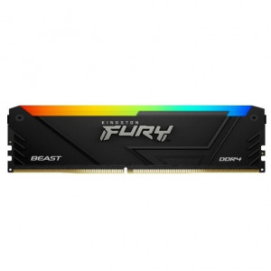 Модуль памяти DIMM 16Gb 2х8Gb DDR4 PC25600 3200MHz Kingston Fury Beast RGB Black (KF432C16BB2AK2/16)