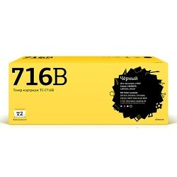 T2 Cartridge 716 Картридж T2 (TC-C716B) для Canon i-SENSYS LBP5050/HP CLJ CP1215/CP1515n (2200 стр.) Черный, с чипом