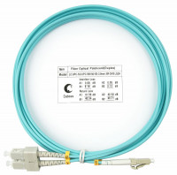 Cabeus FOP-50-LC-SC-3m Шнур оптический duplex LC-SC 50/125 mm OM3 3м LSZH Cabeus FOP-50-LC-SC-3m Шнур оптический duplex LC-SC 50/125 mm OM3 3м LSZH