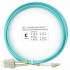 Cabeus FOP-50-LC-SC-3m Шнур оптический duplex LC-SC 50/125 mm OM3 3м LSZH