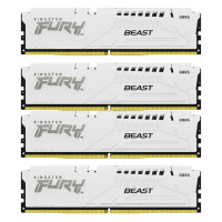 Комплект модулей памяти Kingston 128GB DDR5 5200MHz DIMM FURY Beast White (4х32gb), CL40 