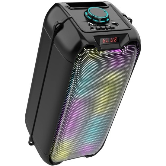 Ginzzu GM-221 {(V5.0), 24Вт, 150Гц- 18кГц, USB-flash, microSD-card, FM-радио, пульт ДУ,  батарея 3,6В/2400мАч, эквалайзер}