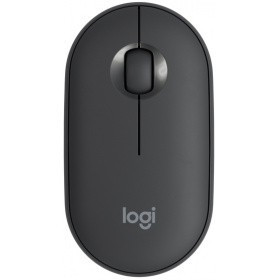 Мышь Logitech Pebble M350 графитовый оптическая (1000dpi) silent беспроводная BT USB для ноутбука (3but)