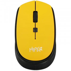 Мышь HIPER беспроводная HOMW-085 {1600dpi, желтый, USB, 4кнп}