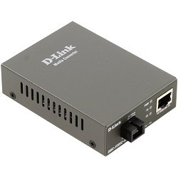 D-Link DMC-F20SC-BXU/A1A WDM медиаконвертер с 1 портом 10/100Base-TX и 1 портом 100Base-FX с разъемом SC (ТХ: 1310 нм; RX: 1550 нм) для одномодового оптического кабеля (до 20 км)