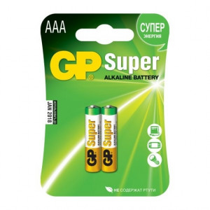 Батарея GP Super Alkaline 24A LR03 AAA (2шт)