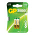 Батарея GP Super Alkaline 24A LR03 AAA (2шт)