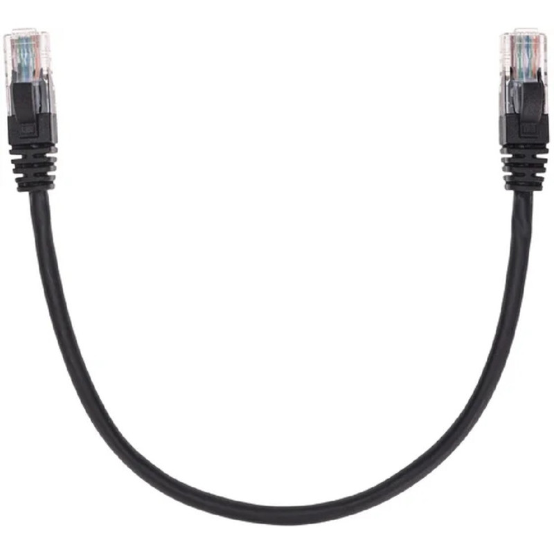 Rexant (02-0102-03) Патч-корд U/UTP, CAT 5e, RJ45-RJ45, 26AWG, LSZH, черный, 0,3м