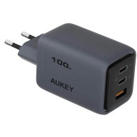 Aukey сетевое зарядное устройство Comet Mix 100W  Gray (AWC-PA-C5G)