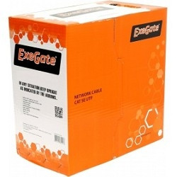 Exegate EX256747RUS Кабель UTP 4 пары кат.5e Exegate CCA, LSZH, бухта 305м, оранжевый
