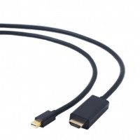 Bion Кабель DisplayPort mini-HDMI, 20M/19M, экран, 1,8м, черный [BXP-CC-mDP-HDMI-018]