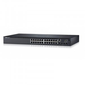 210-AEVX-014 Коммутатор Dell Networking N1524,24x 1GbE + 4x10GbE SFP+,fixed ports, Stacking, PS