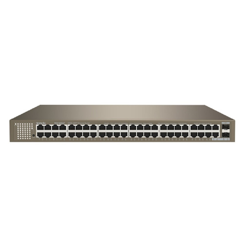 TENDA TEG1050F Коммутатор в стойку 48-Ports 10/100/1000 Base-T + 2-Ports 1000 Base-X SFP
