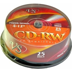 VS CD-RW 80 4-12x CB/25       
