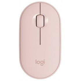Мышь Logitech Pebble M350 розовый оптическая (1000dpi) silent беспроводная BT USB для ноутбука (3but)