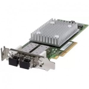 406-BBQG Контроллер QLogic 2772 Dual Port 32Gb Fibre Channel HBA PCIe, Low Profile