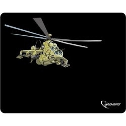 Gembird MP-GAME9, рисунок- "вертолет", Коврик игровой для мыши, размеры 250*200*3мм