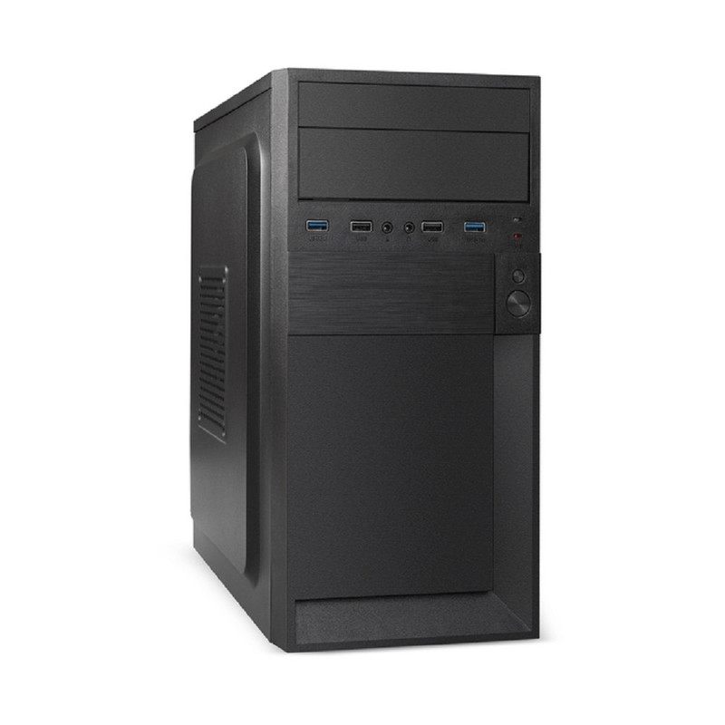 Exegate EX299180RUS Корпус Minitower ExeGate BAA-105U2-01-UNS450 (mATX, БП UNS450 с вент. 12см, 2*USB+2*USB3.0, аудио, черный)