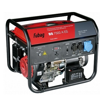 FUBAG BS 7500 A ES [838760] {  7.3/7.0 кВА, 29.5 А, 25 Объем бака, л, 220 В, 93 Вес, кг } Бензиновая электростанция