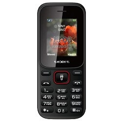 TEXET 128-TM Мобильный телефон цвет черный-красный