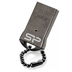 Silicon Power USB Drive 8Gb Touch T01 SP008GBUF2T01V1K {USB2.0, Black}