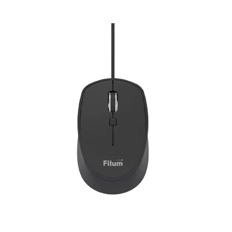 Мышь Filum FL-M10-BK оптическая USB 4 кл., DPI: 800/1200/1600/2400, черная, Windows XP/Vista/7/8/10, MacOS
