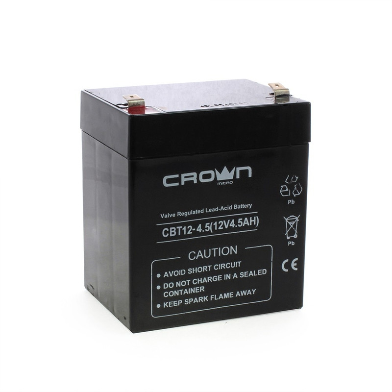 Crown Аккумулятор CBT-12-4.5 (12V, 4.5Ah)