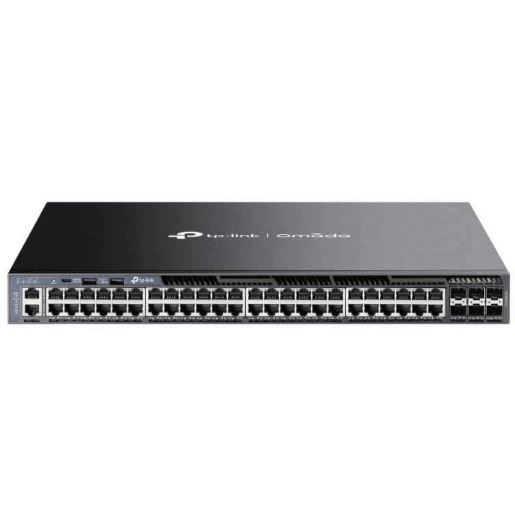 TP-Link SG6654X Стекируемый управляемый коммутатор 3-го уровня Omada с 48 гигабитными портами и 6 портами SFP+