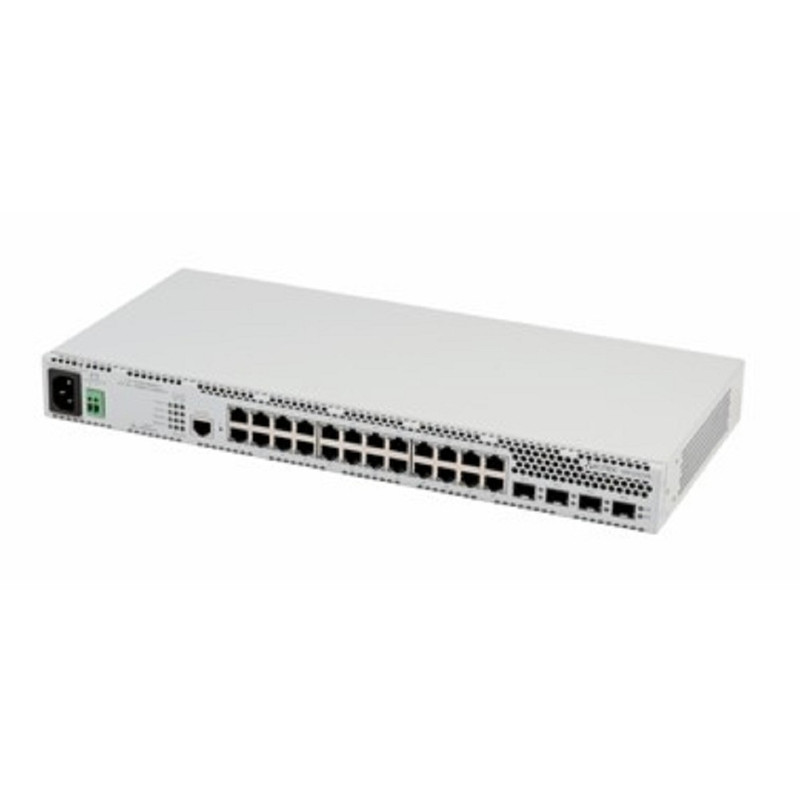 ELTEX MES2424B Ethernet-коммутатор 24 порта 10/100/1000BASE-T, 4 порта 1000BASE-X/10GBASE-R, L3, 220В AC, 12B DC