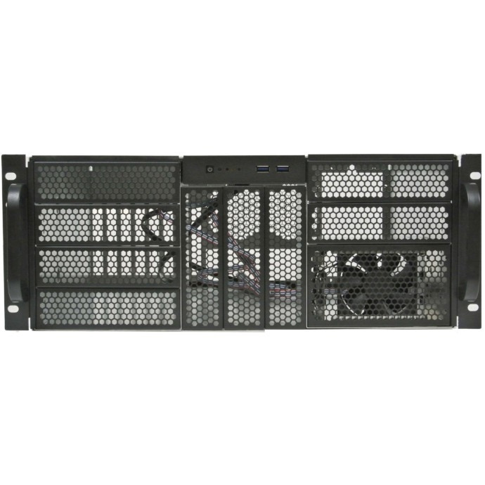Procase Корпус 4U server case,9x5.25+3HDD,черный,без блока питания,глубина 450мм,MB ATX 12"x9,6"