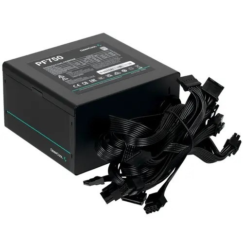 Блок питания Deepcool ATX 750W PF750 80 PLUS WHITE (20+4pin) APFC 120mm fan 6xSATA RTL
