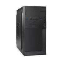 Exegate EX299179RUS Корпус Minitower ExeGate BAA-105U2-01-UNS400 (mATX, БП UNS400 с вент. 12см, 2*USB+2*USB3.0, аудио, черный)
