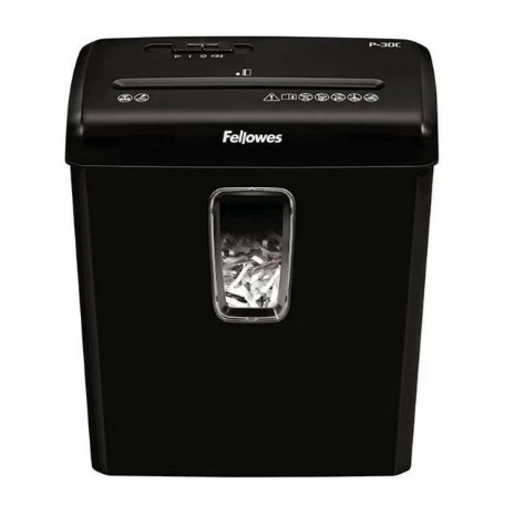 Fellowes Шредер Powershred P-30C, DIN P-4, 4х34 мм, 6 лст., 15 лтр. (FS-60081)