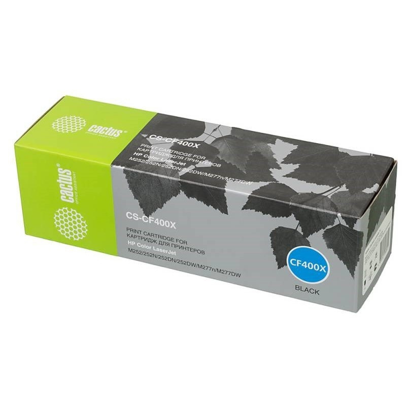 Cactus CF400X Картридж  для  HP CLJ M252/252N/252DN/252DW/M277n/M277DW (2800стр.) чёрный