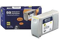 C4848A HP картридж 80  DesignJet 1xxx, Yellow (350ml)