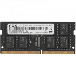Память оперативная/ Foxline SODIMM 16GB 3200 DDR4 ECC CL22 (1Gb*8)
