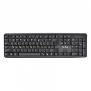 Exegate EX279937RUS Клавиатура Exegate LY-331, <USB, шнур 1,5м, черная, 104кл, Enter большой>, OEM