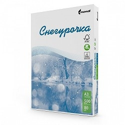 Бумага офисная Снегурочка 96% А3 80г/м 500л (отпускается коробками по 5 пачек в коробке)