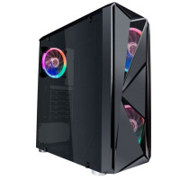 1STPLAYER F4-3R1 Корпус FIREROSE F4 / ATX, tempered glass side panels / 3x 120mm LED fans inc. / F4-3R1