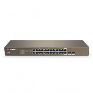 IP-COM G1024F Коммутатор в стойку, 24*1Gbit RJ45, 2 SFP