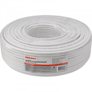 Rexant (01-2201) Кабель RG-6U, (64%), 75 Ом, 100м., белый