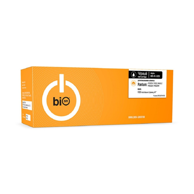 Bion BCR-PC-212EV Картридж PC212EV для Pantum P2502W/P2502/M6502/M6502W/M6552NW (1600 стр.) с чипом
