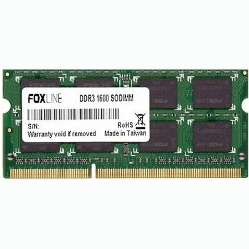 Foxline DDR3 SODIMM 8GB FL1600D3S11L-8G (PC3-12800, 1600MHz, 1.35V) Foxline DDR3 SODIMM 8GB FL1600D3S11L-8G (PC3-12800, 1600MHz, 1.35V)