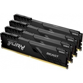 Kingston DRAM 32GB 3600MHz DDR4 CL17 DIMM (Kit 4x8Gb) FURY Beast Black KF436C17BBK4/32