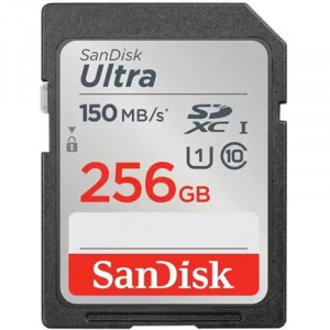 Флеш карта SDXC 256GB SanDisk SDXC Class 10 UHS-I U1 Ultra R 150MB/s <SDSDUNC-256G-GN6IN>