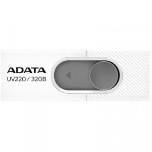 Флешка USB A-Data UV220 32ГБ, USB2.0, белый и серый [auv220-32g-rwhgy]