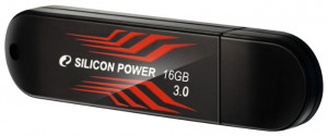 Silicon Power USB Drive 16Gb Blaze B10 SP016GBUF3B10V1B {USB3.0, Black} 